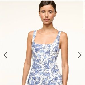 Staud Wells Dress size 0 blue toile